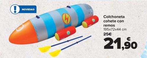 Oferta de Colchoneta cohete con remos por 21,9€ en Carrefour