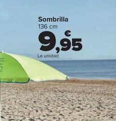 Oferta de Sombrilla por 9,95€ en Carrefour