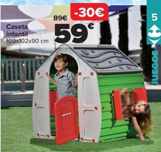 Oferta de Caseta Infantil por 59€ en Carrefour