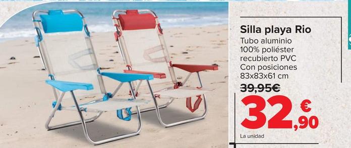 Oferta de Rio - Silla Playa por 32,9€ en Carrefour