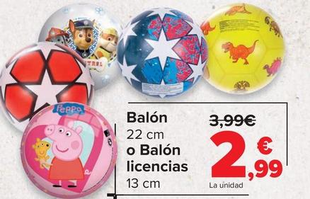 Oferta de Balón O Balon Licencias por 2,99€ en Carrefour