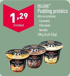 Oferta de Milsani - Pudding Proteico por 1,29€ en ALDI