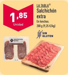 Oferta de La Tabla - Salchichón Extra por 1,85€ en ALDI