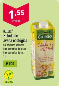 Oferta de Gutbio - Bebida De Avena Ecológica por 1,55€ en ALDI