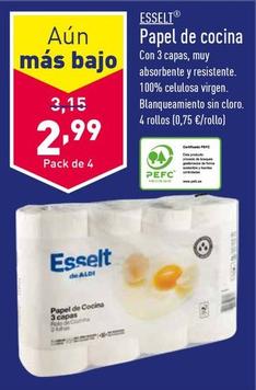Oferta de Esselt - Papel De Cocina por 2,99€ en ALDI