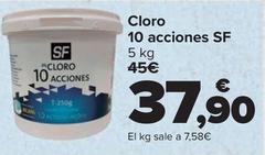Oferta de Sf - Cloro 10 Acciones por 37,9€ en Carrefour