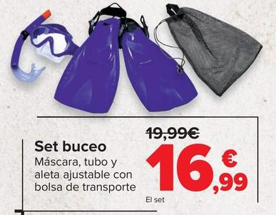 Oferta de Set Buceo por 16,99€ en Carrefour