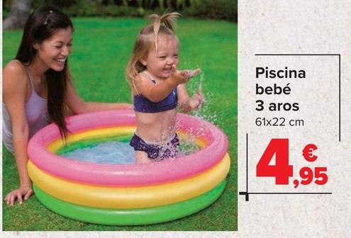 Oferta de Piscina Bebe 3 Aros por 4,95€ en Carrefour