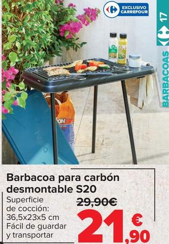 Oferta de Carrefour - Barbacon Para Carbon Desmontable S20 por 21,9€ en Carrefour