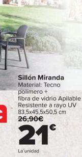 Oferta de Sillon Miranda por 21€ en Carrefour