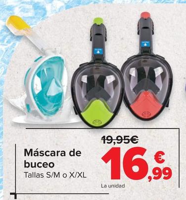 Oferta de Mascara De Buceo por 16,99€ en Carrefour