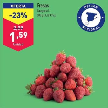 Oferta de Fresas por 1,59€ en ALDI