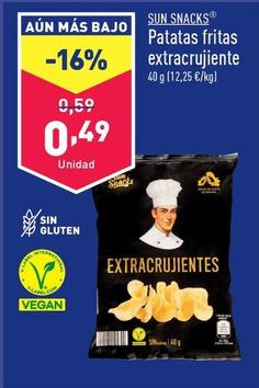 Oferta de SUN SNACKS Patatas Fritas Extracrujiente  por 0,49€ en ALDI