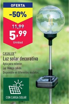 Oferta de Casalux - Luz Solar Decorativa por 5,99€ en ALDI