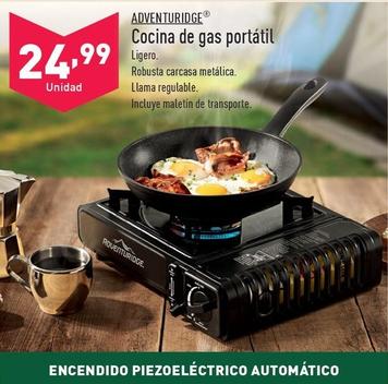Oferta de ADVENTURIDGE - Cocina De Gas Portatil por 24,99€ en ALDI