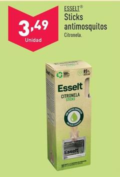Oferta de Esselt - Sticks Antimosquitos por 3,49€ en ALDI