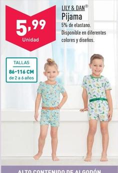 Oferta de Lily & Dan - Pijama por 5,99€ en ALDI