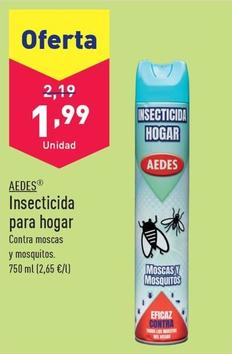 Oferta de Aedes - Insecticida Para Hogar por 1,99€ en ALDI
