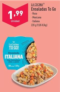 Oferta de La Cocina - Ensaladas To Go por 1,99€ en ALDI