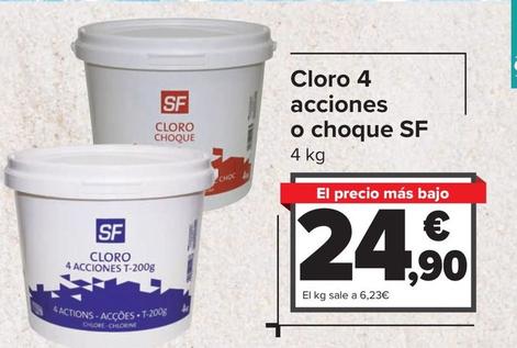 Oferta de SF - Cloro 4 Acciones O Choque por 24,9€ en Carrefour