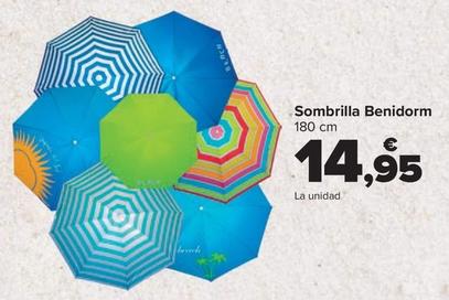 Oferta de Sombrilla Benidorm por 14,95€ en Carrefour