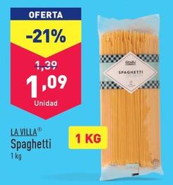 Oferta de La Villa - Spaghetti por 1,09€ en ALDI