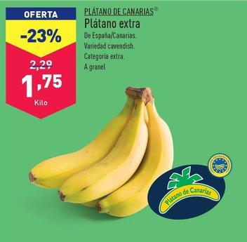 Oferta de Plátano De Canarias - Plátano Extra por 1,75€ en ALDI