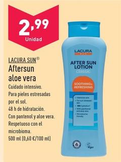 Oferta de Lacura Sun - Aftersun Aloe Vera por 2,99€ en ALDI