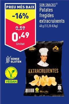 Oferta de Sun Snacks - Patates Fregides Extracruixents por 0,49€ en ALDI