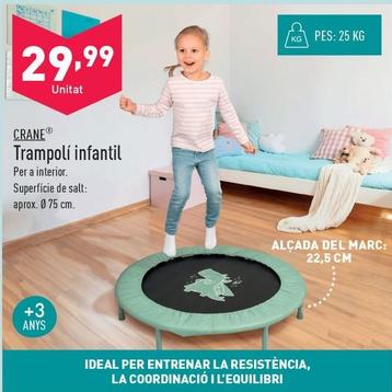 Oferta de Crane - Trampolí Infantil por 29,99€ en ALDI