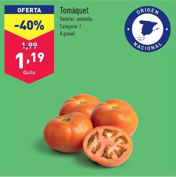 Oferta de Tomate por 1,19€ en ALDI