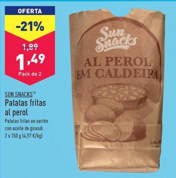 Oferta de Sun Snacks - Patatas Fritas Al Perol por 1,49€ en ALDI