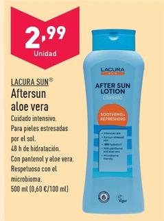 Oferta de Lacura - Sun Aftersun Aloe Vera por 2,99€ en ALDI
