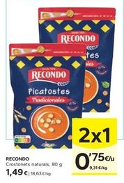 Oferta de Recondo - Crostonets Naturals por 1,49€ en Caprabo