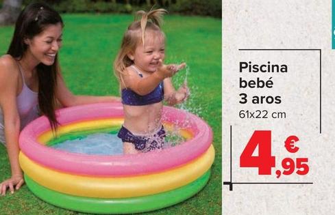 Oferta de Piscina bebé 3 aros por 4,95€ en Carrefour