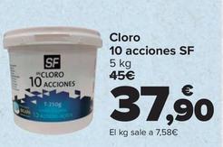 Oferta de SF - Cloro  10 acciones por 37,9€ en Carrefour