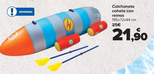 Oferta de Colchoneta cohete con remos por 21,9€ en Carrefour