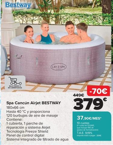 Oferta de Bestway - Spa Cancún Airjet  por 379€ en Carrefour