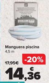 Oferta de Manguera piscina por 14,36€ en Carrefour