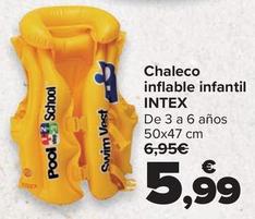 Oferta de INTEX - Chaleco inflable infantil  por 5,99€ en Carrefour