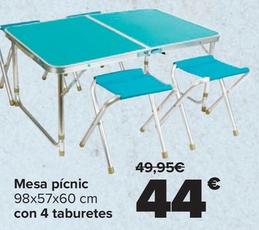 Oferta de Mesa pícnic  por 44€ en Carrefour