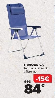 Oferta de Tumbona Sky por 84€ en Carrefour