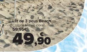 Oferta de Cama 3 pies Beach por 49,9€ en Carrefour