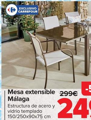 Oferta de Mesa Extensible Málaga por 249€ en Carrefour