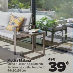 Oferta de Mesita Málaga por 39€ en Carrefour