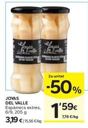 Oferta de Joyas Del Valle - Esparrecs Extres 6/9 por 3,19€ en Caprabo