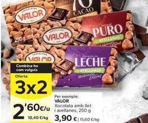 Oferta de Valor - Xocolata Amb Ilet I Avellanes por 3,9€ en Caprabo