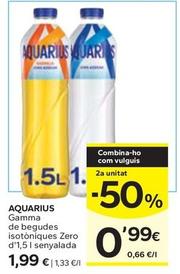 Oferta de Aquarius - Gamma De Begudes Isotoniques Zero  por 1,99€ en Caprabo