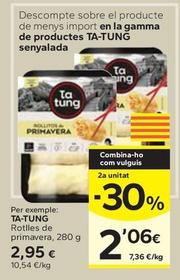 Oferta de Ta Tung - Rotlles De Primavera por 2,95€ en Caprabo