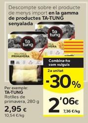 Oferta de Ta Tung - Rotlles De Primavera por 2,95€ en Caprabo